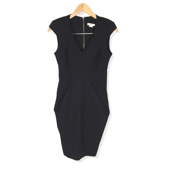 Helmut Lang Alloy Cap Sleeve Wool Dress - Picture 2 of 5